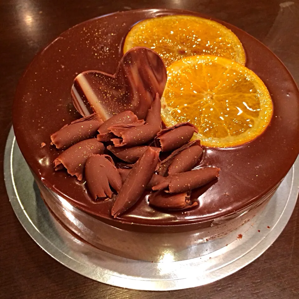 Entremet chocolat orange praline|charさん