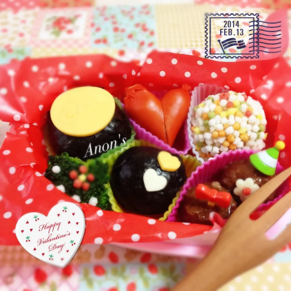 ザッキー☆さんの料理 チョコ風おにぎりＢＯＸ弁当|akkoさん