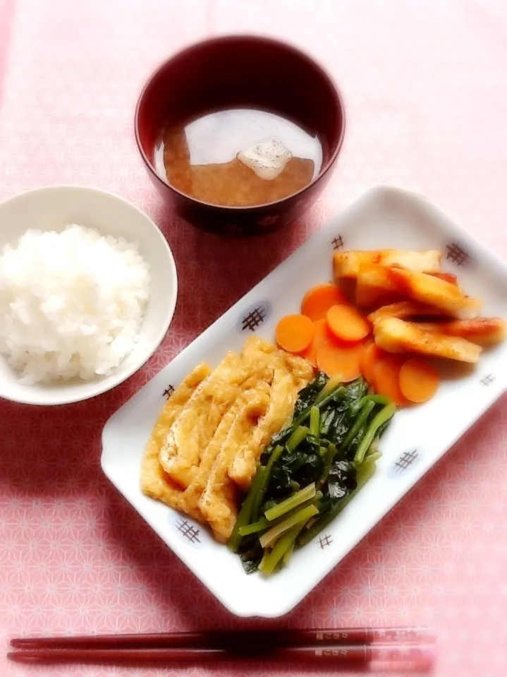 ほうれん草と油揚げのお浸し|さとう かおりさん