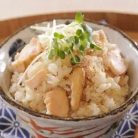 鮭とたらこの海の幸炊き込みご飯