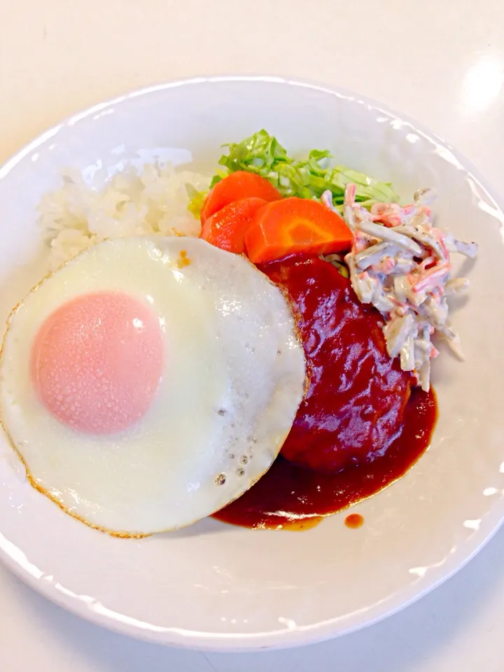 Snapdishの料理写真:ロコモコ丼|おかーＰさん