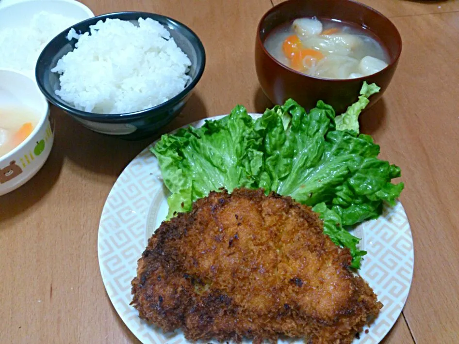 ちょっと焦げたチキンカツとゆかいな仲間達|りーさん