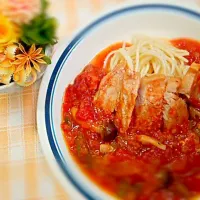 豚肉の野菜ソース煮込み