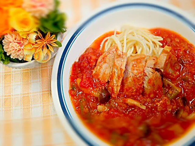 豚肉の野菜ソース煮込み|よっしー(=^ェ^=)さん