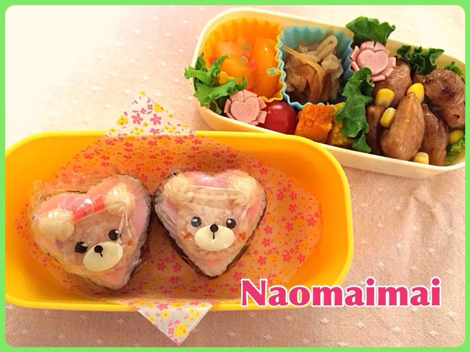 Snapdishの料理写真:バレンタイン❤︎くまちゃん①|Naomaimaiさん