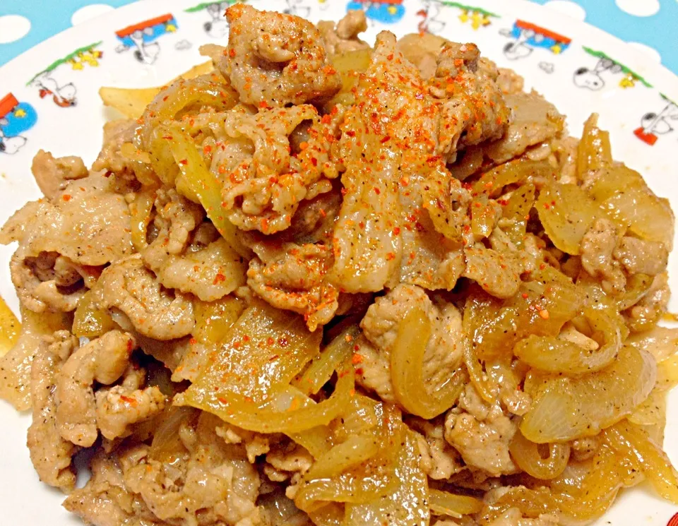 Onion & Pork Meat stir fry|Liezlさん