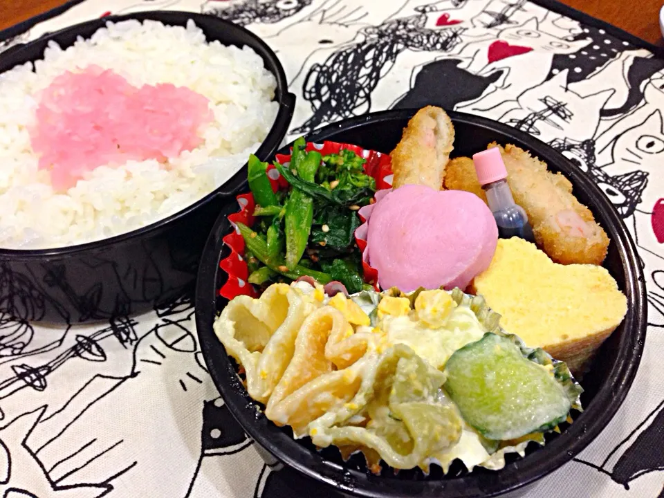 Snapdishの料理写真:2月14日 バレンタイン弁当|sakuramochiさん