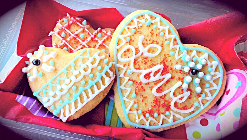 Snapdishの料理写真:Valentine's-Day Cookies!|The Reinhartsさん