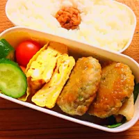 Snapdishの料理写真:豚のつくね弁当|ナオコインティライミさん