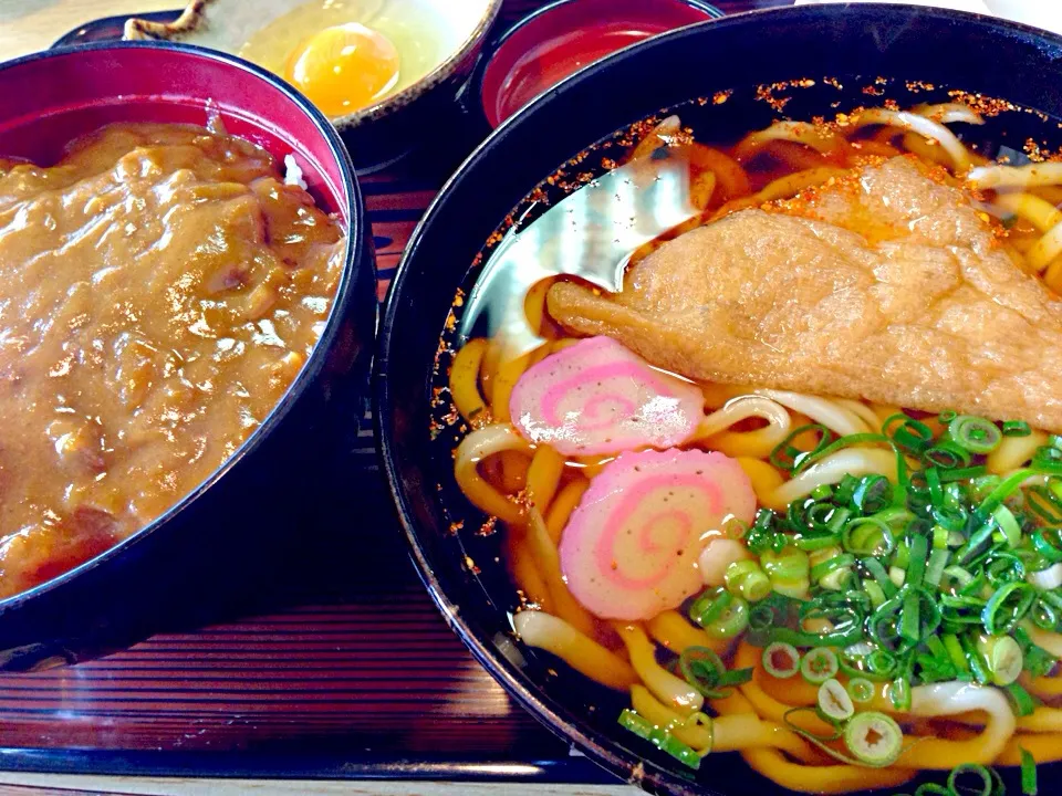 Snapdishの料理写真:カレー丼定食|流線形さん