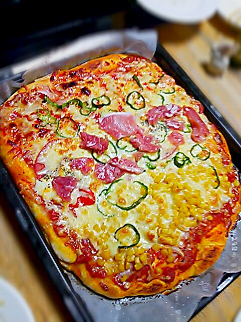 ふわふわパン生地の3色ピザ 奏 Kanade Snapdish スナップディッシュ Id Zbdwma