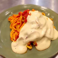 Spaghetti al pomodoro + Quattro formaggio|Yukihiro Kandaさん