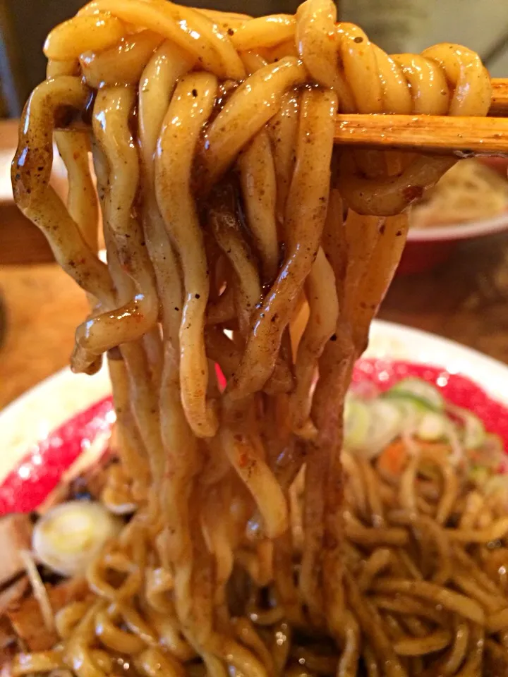 Snapdishの料理写真:炎のまぜそばの麺|morimi32さん