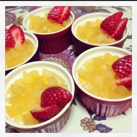 Snapdishの料理写真:White Valentine pannacotta|ａｉさん