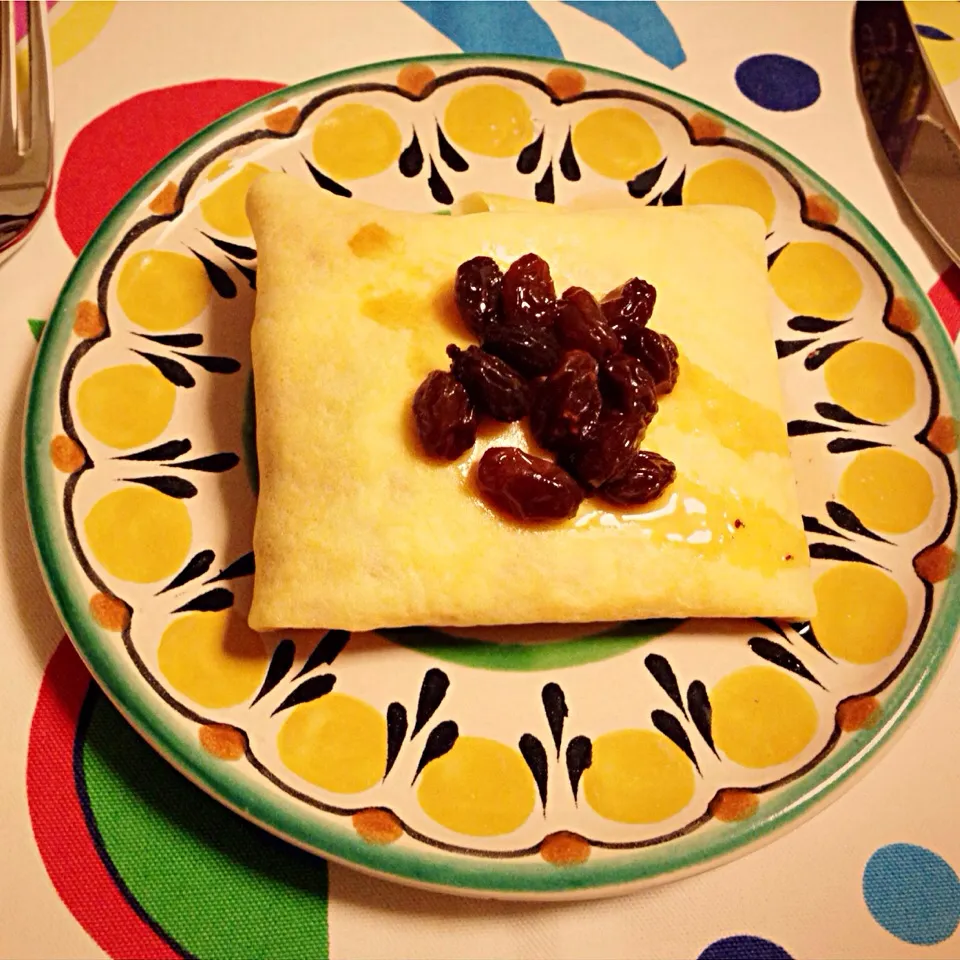 Ice cream crape with rum raisins for v-day dessert :)|mさん