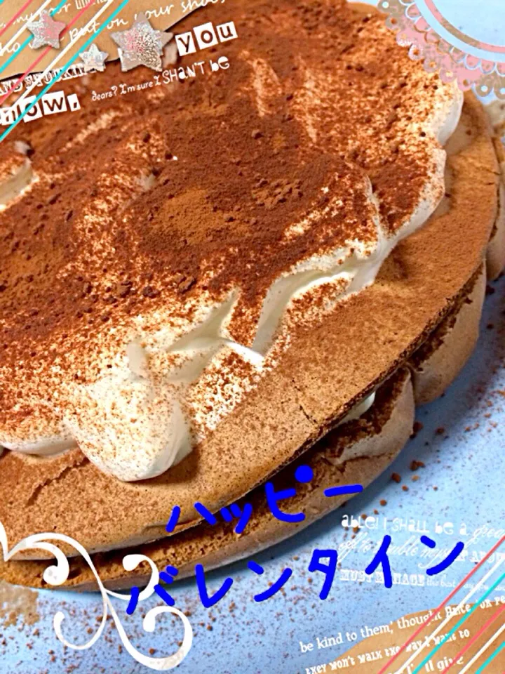 Snapdishの料理写真:ティラミス風ケーキ|ポムさん