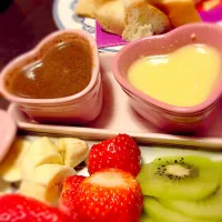 Snapdishの料理写真:今年のバレンタインはチョコフォンデュ！|rrrrnnnnさん