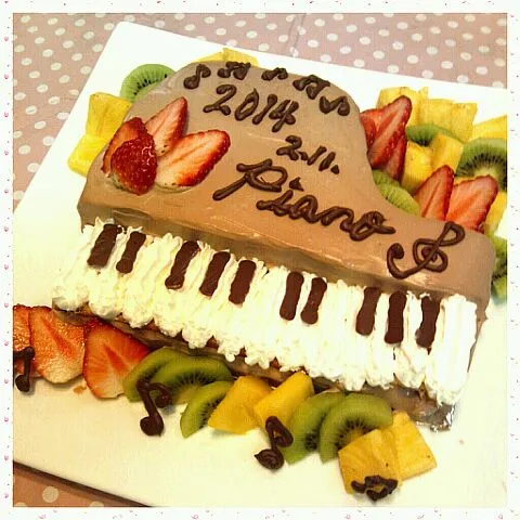 ピアノケーキ♪|はるあやママさん