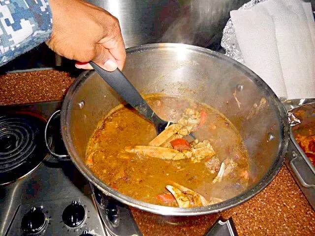 Prepared some cajun gumbo, sausage jambalaya and "hush puppies"|mitchellさん