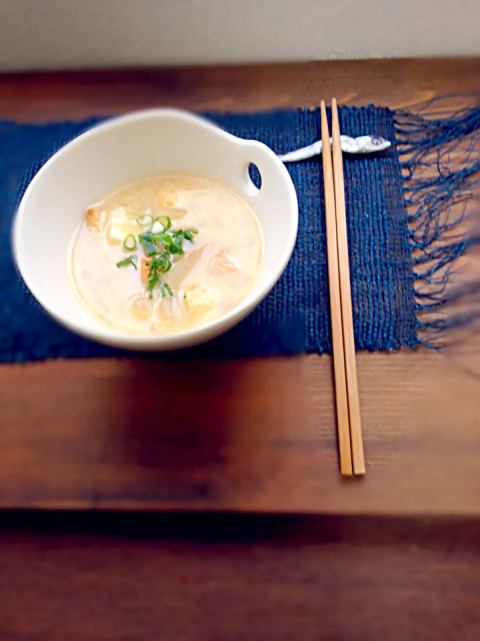 煮干しだしの粕汁|遊楽食房 ツシマミチコさん