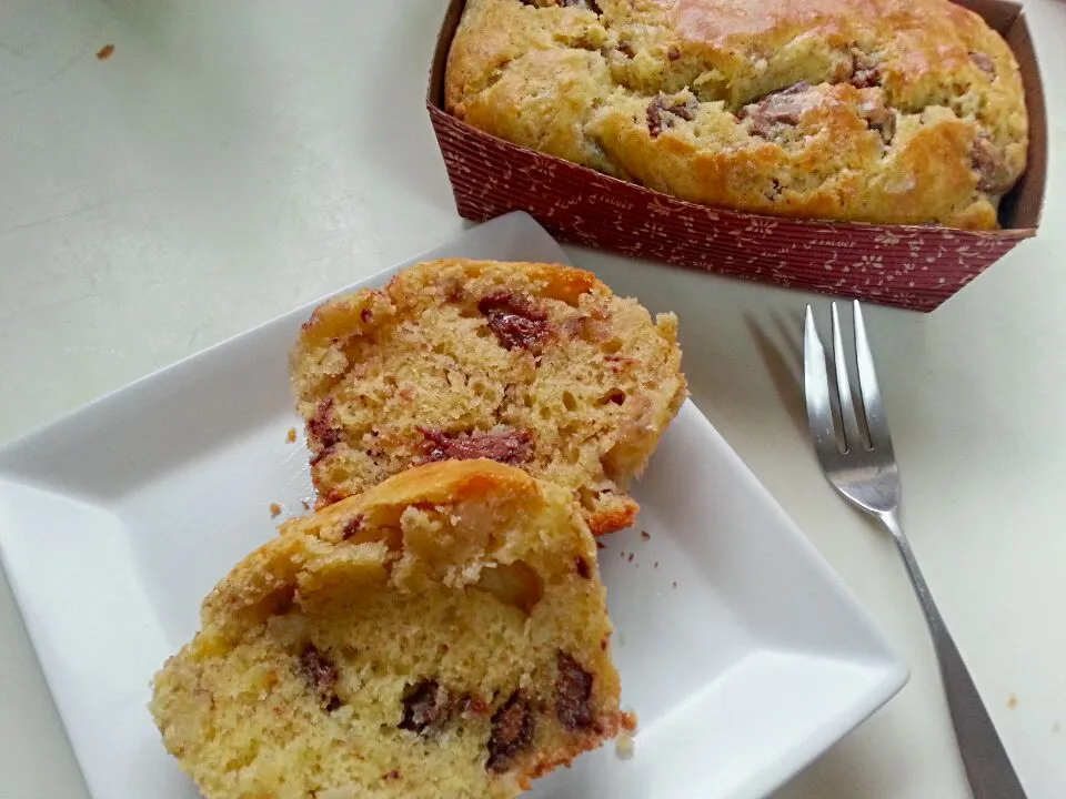 ホットケーキミックスで作るチョコバナナケーキ|ちえさん