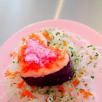 Snapdishの料理写真:Heart of sushi #special valentine|rachel teofaniさん