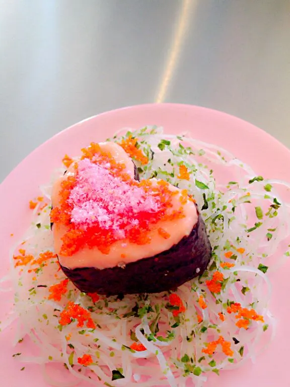 Snapdishの料理写真:Heart of sushi #special valentine|rachel teofaniさん