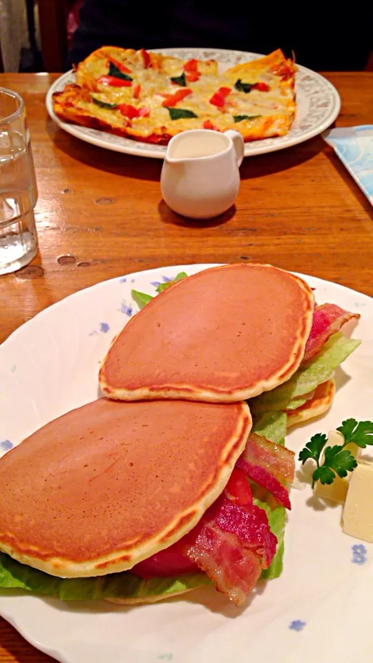 自由が丘 カスタネットのBLTパンケーキ 昨日のランチ|まさん