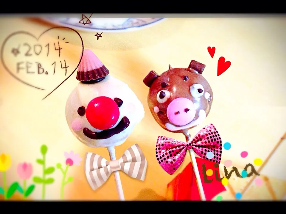 Snapdishの料理写真:娘ちゃん作♡cake pop♡|linaさん