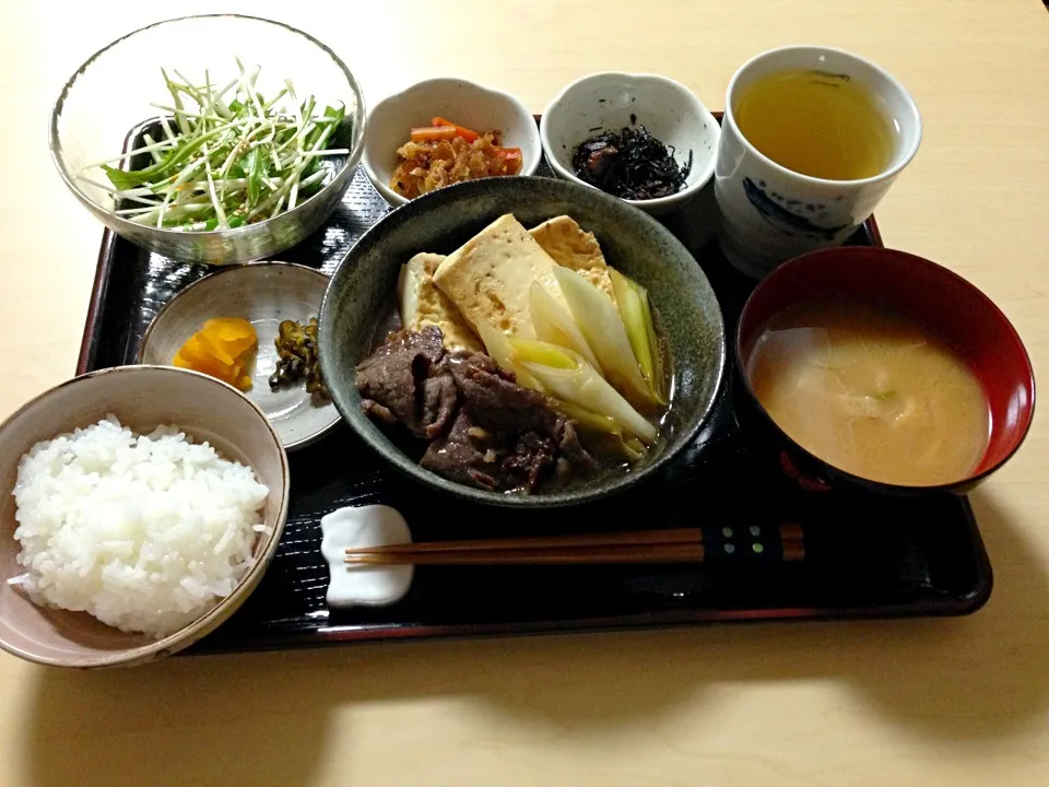 肉どうふ定食|もんちゃんさん