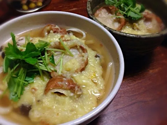 Snapdishの料理写真:油麩うどん|まちまちこさん