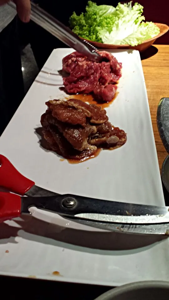 Authentic Korean bbq: pork and beef meat for the bbq|genさん