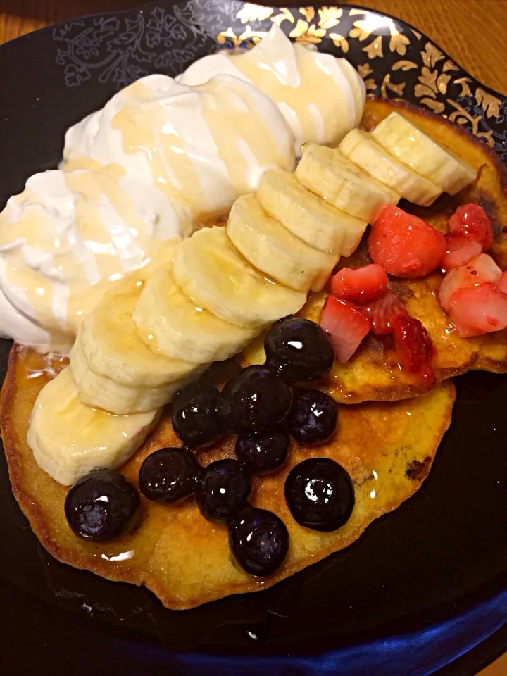 てつろう！さんの料理 ハワイで食べるようなパンケーキ|プラムてつ。さん