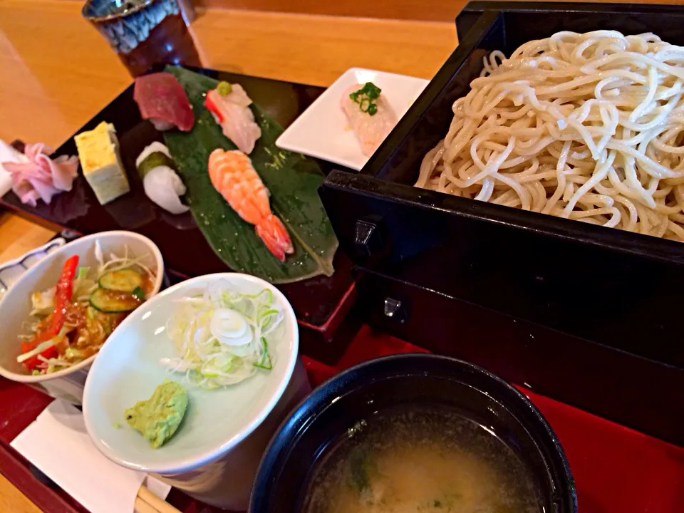 やっと外食！ 蕎麦寿司昼膳|wildcat山猫さん