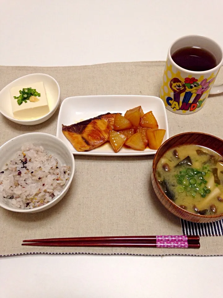 ぶりの照り焼き大根添え。|るいるいさん