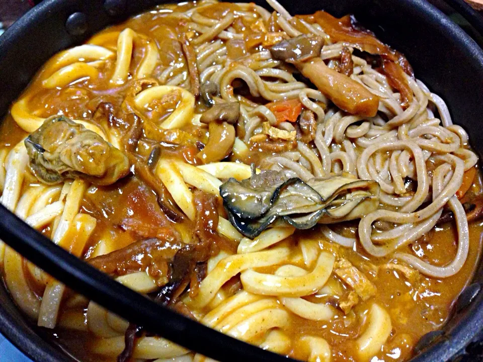 Snapdishの料理写真:カレー蕎麦うどん|カリヤ レイイチロウ。さん