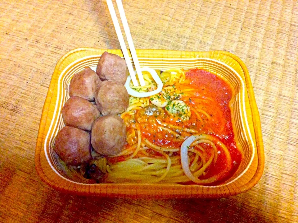 spageti with meat balls|arrezoさん