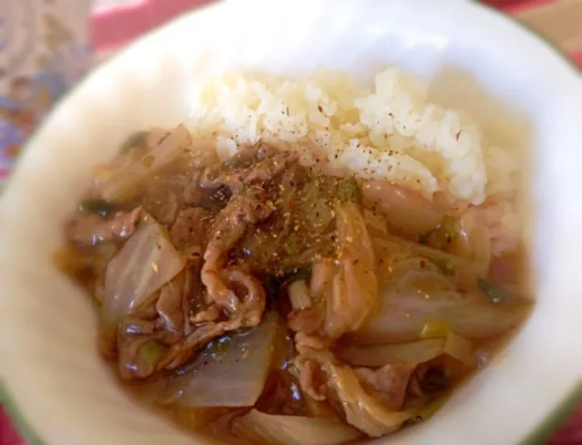 豚肉と白菜のとろとろ丼〜( •ॢ◡-ॢ)-♡|Rさん