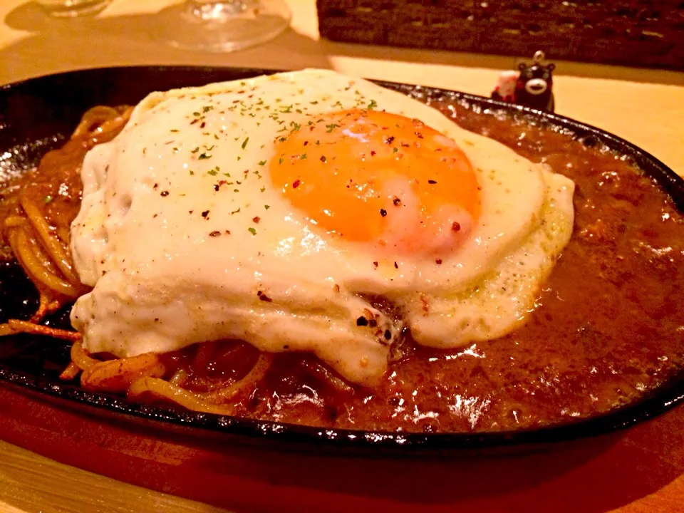 マダム•カリーのカレースパに目玉焼きを乗せてもらいました！2014#65 (824)|大阪カレー部長さん