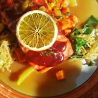 orange glaze barbeque salmon|killashandra linkさん