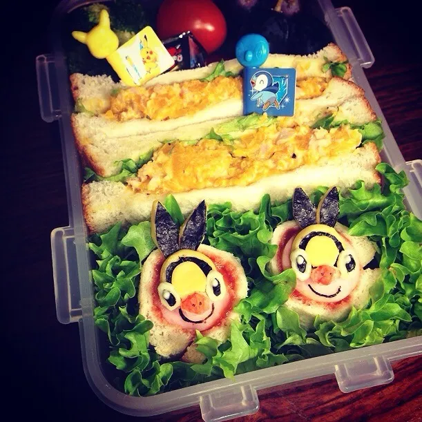 Pokemon POKABU ♥️ Sandwiches Lunch box. ポカブ♥️サンドイッチ弁当|Yuka Nakataさん