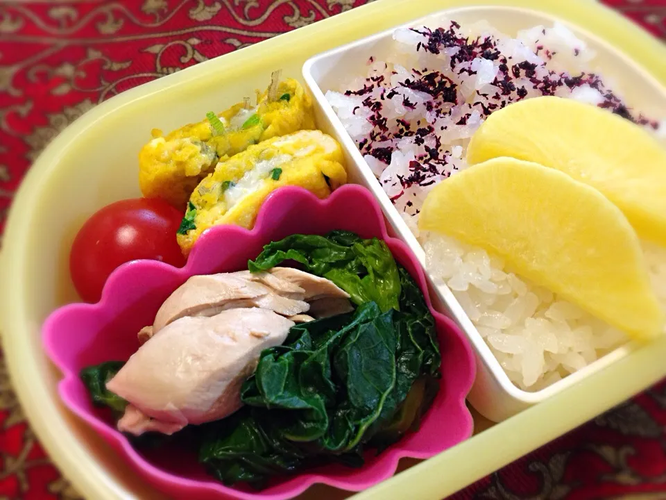 ささみと菜の花の辛子和え弁当|もえさん