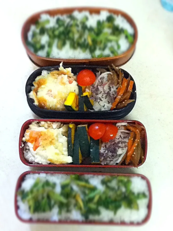 Today's lunch box.今日はお弁当なしのJK。だったら僕にお弁当作って、というハニーのリクエストにお応えして^^|hoppycowさん