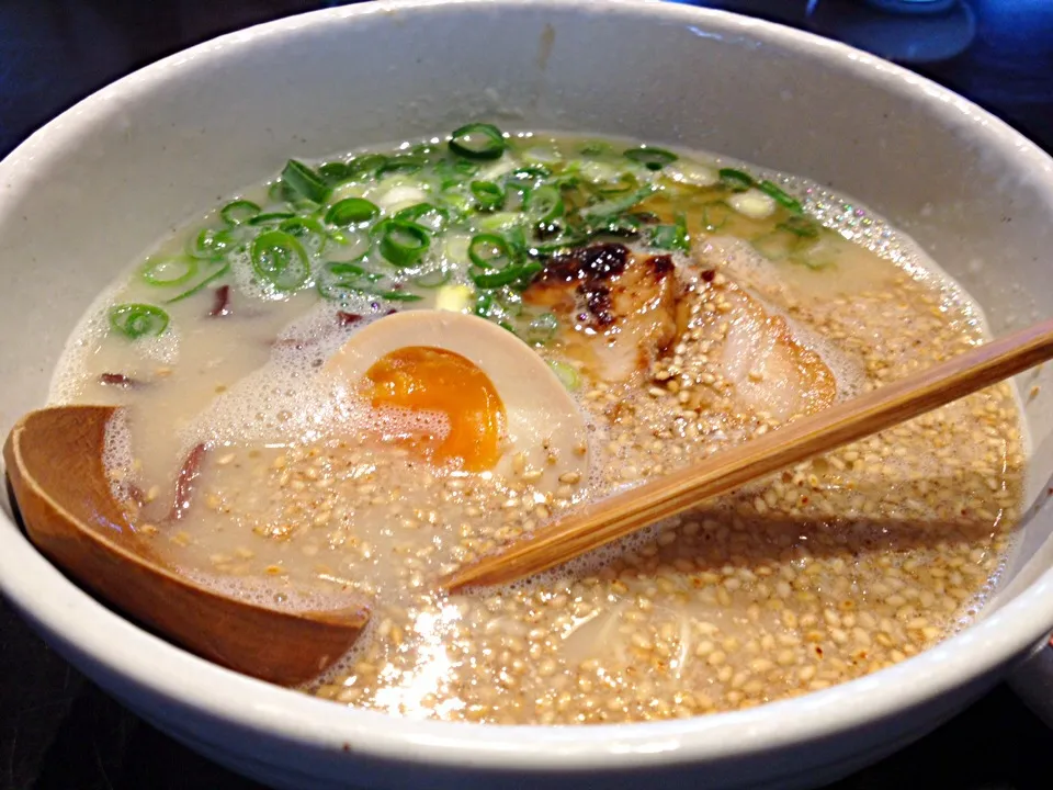 Snapdishの料理写真:福岡市西区の 柚ず庵でラーメン〜|カフェアジアンさん