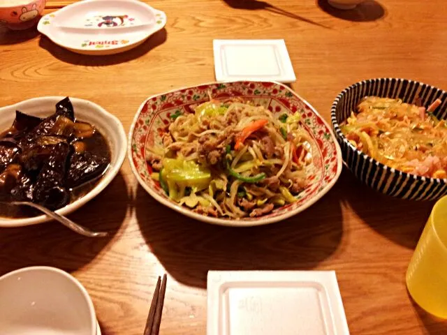 野菜炒め
茄子の煮物
春雨サラダ|よーこさん