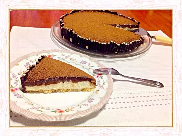 White & Dark chocolate mousse cake|Karen Leeさん