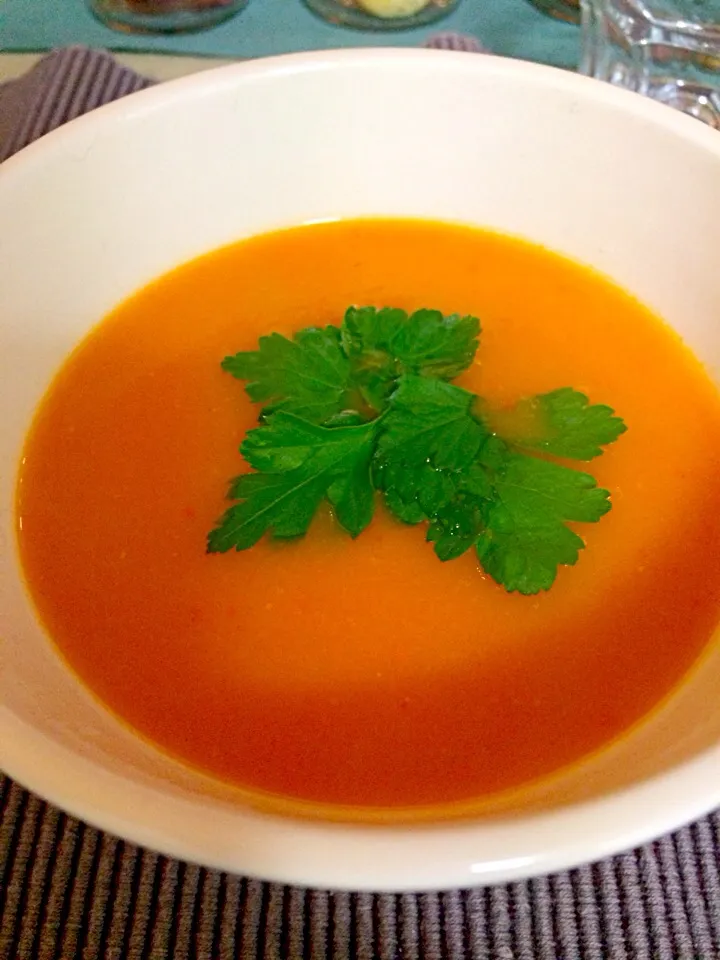 Paprika tomato ginger soup|chocolatteさん