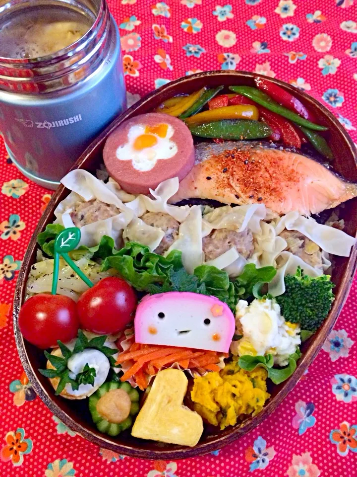 Snapdishの料理写真:今日の息子のお弁当2014/02/18|ミホさん