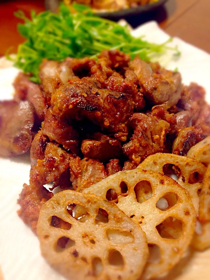 ニンニク醤油揚げ     〜🐔レバー.ハツ.砂肝〜|チョス ♪さん