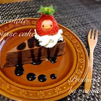 Snapdishの料理写真:チョコレートムースケーキdeバレンタインデー♪